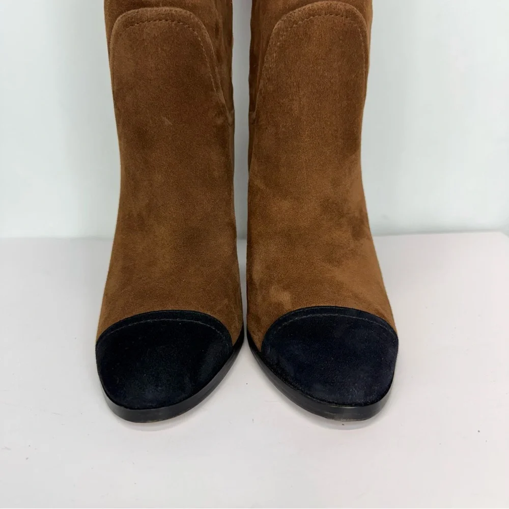 New Veronica Beard Conrad Cap Toe Over the Knee Boot Sz 9
